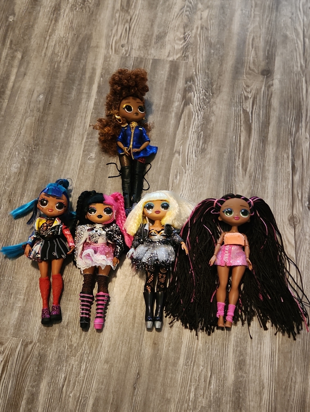 L.O.L. Surprise! Dolls Set - Blue, Pink, Black, Blonde, Brown
